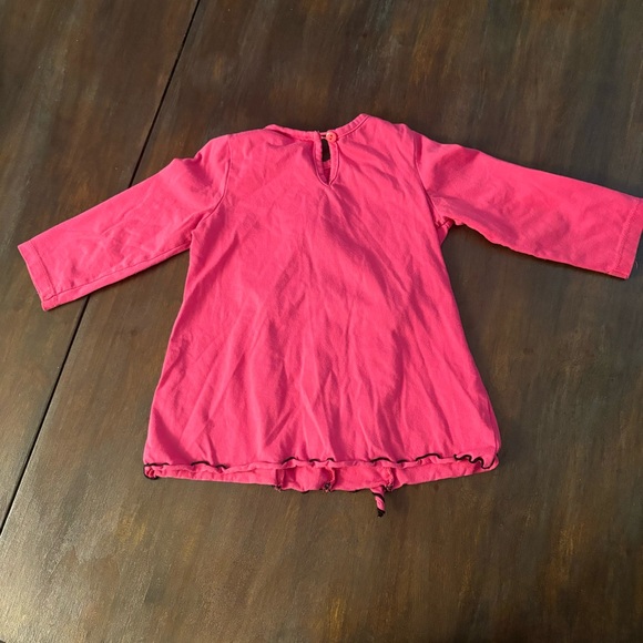 Pink Long Sleeve Shirt with Flowers - Picture 2 of 2